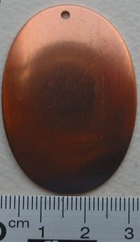 Pendant, Oval, Domed