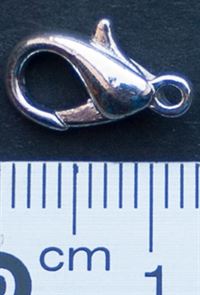 Carabin clasp, Silver plated
